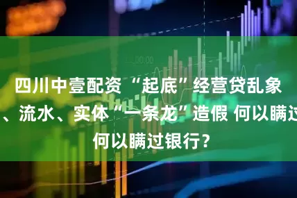 四川中壹配资 “起底”经营贷乱象：执照、流水、实体“一条龙”造假 何以瞒过银行？